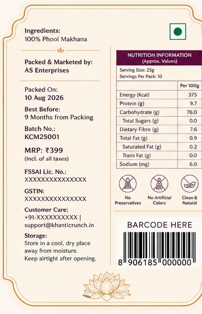 Khanti Crunch back label concept